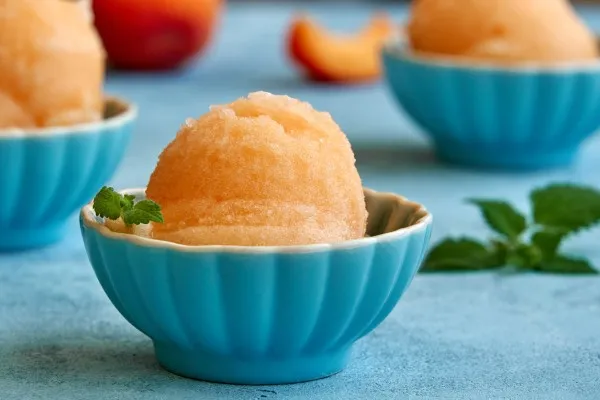 Broskvový sorbet