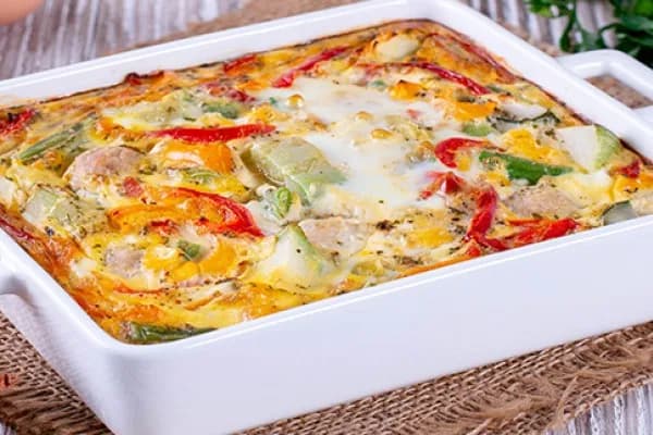Polenta s paprikou a sýrem