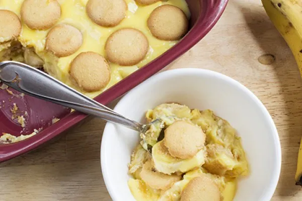 Jižanský banánový puding
