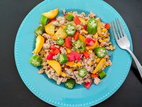 Veggie Stir-Fry with Turkey